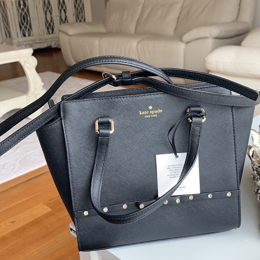 Kate Spade Small Hadlee-Laurel Way Jeweled -Black